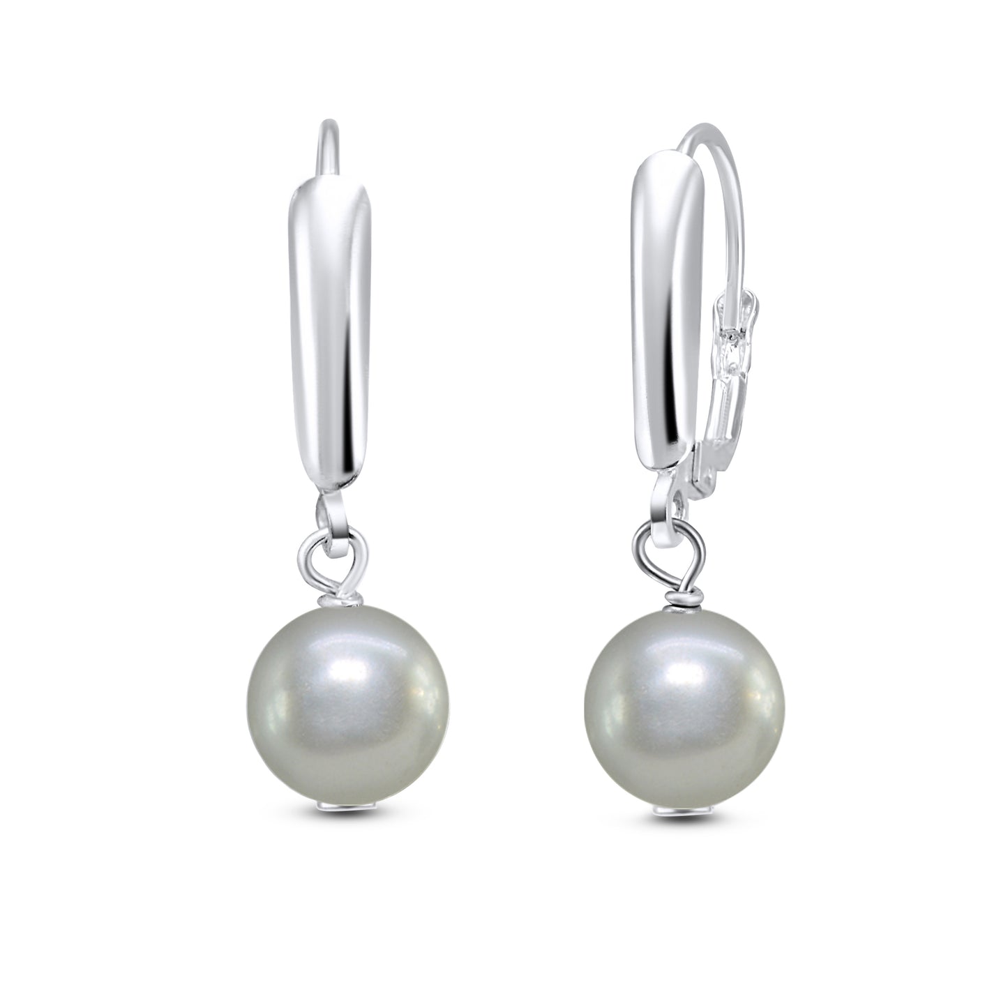 Sterling Silver Freshwater Cultured Pearl Dangle Earrings