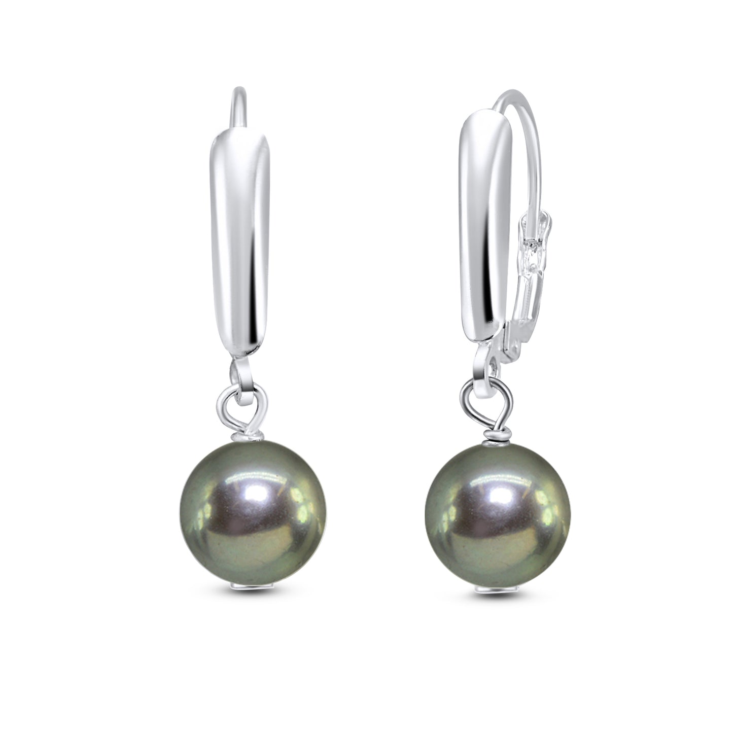 Sterling Silver Freshwater Cultured Pearl Dangle Earrings