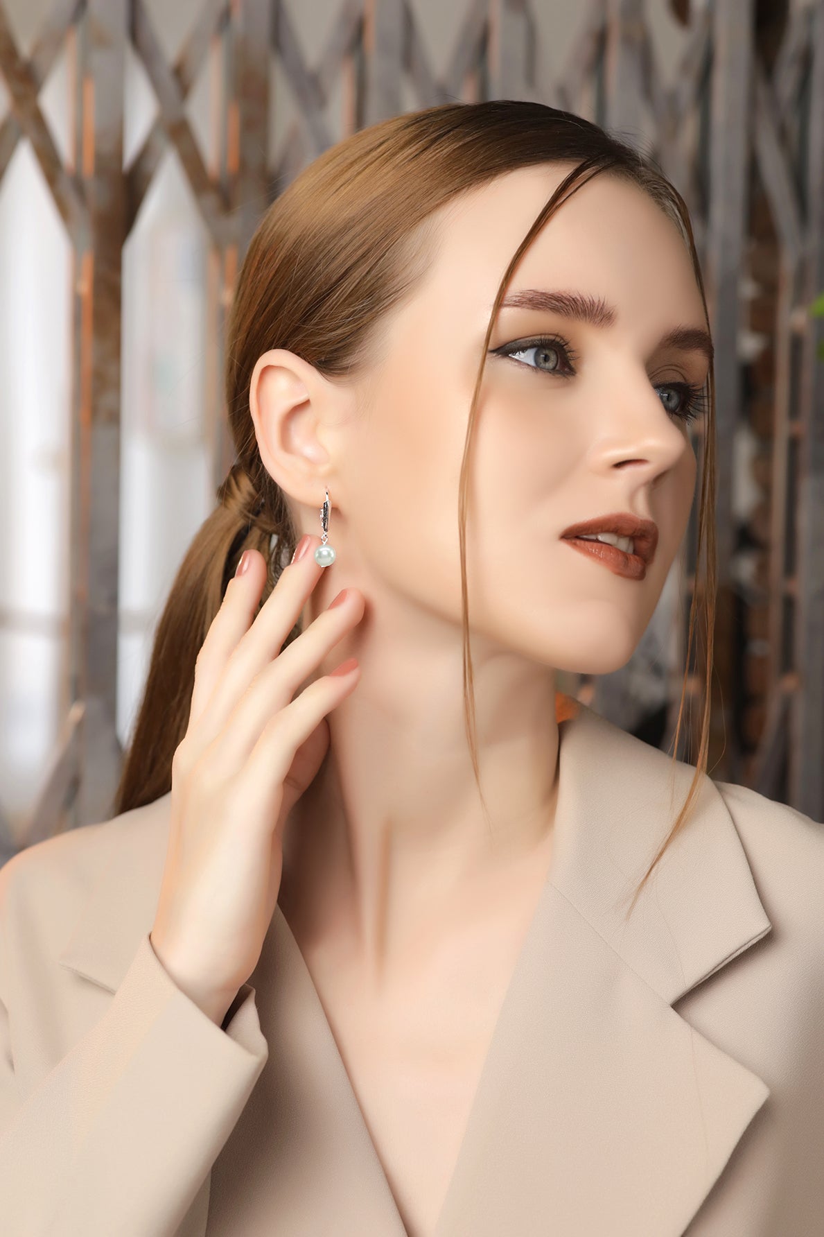 Sterling Silver Freshwater Cultured Pearl Dangle Earrings