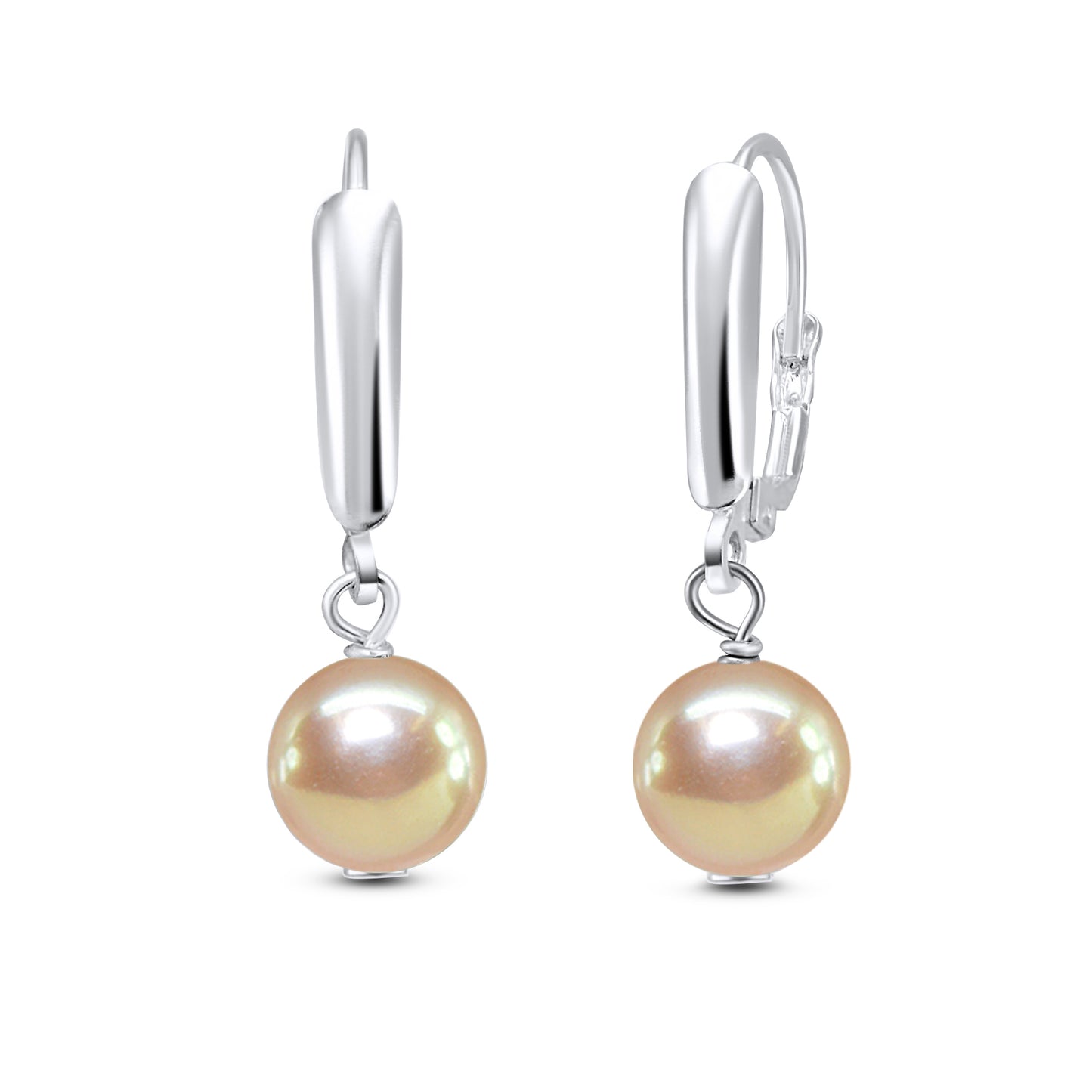 Sterling Silver Freshwater Cultured Pearl Dangle Earrings